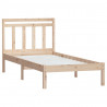 Estructura de cama madera maciza de pino 100x200 cm 3