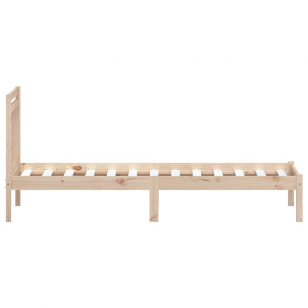 Estructura de cama madera maciza de pino 100x200 cm M 5