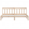 Estructura de cama de madera maciza de pino 160x200 cm 4