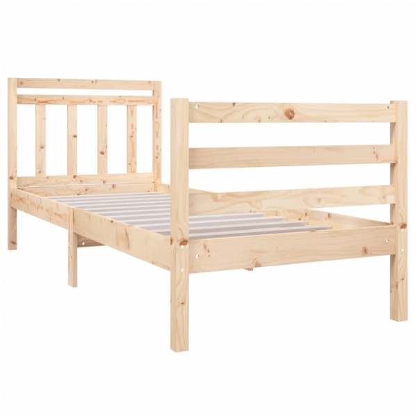 Estrutura de cama pequena solteiro 75x190 cm madeira maciça M 3