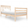 Estructura de cama madera maciza 100x200 cm 2