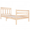 Estructura de cama madera maciza 100x200 cm 3