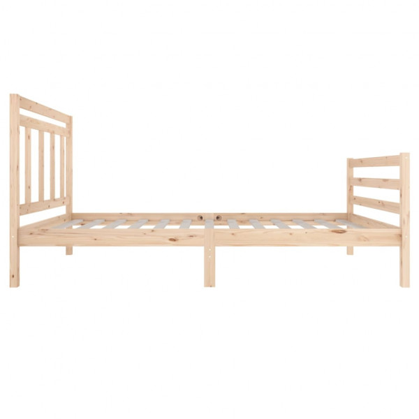 Estructura de cama madera maciza 100x200 cm M 5