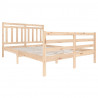 Estructura de cama madera maciza 140x200 cm 3