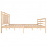 Estructura de cama madera maciza 140x200 cm 5