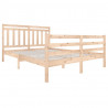 Estructura de cama de madera maciza tamaño king 150x200 cm 3