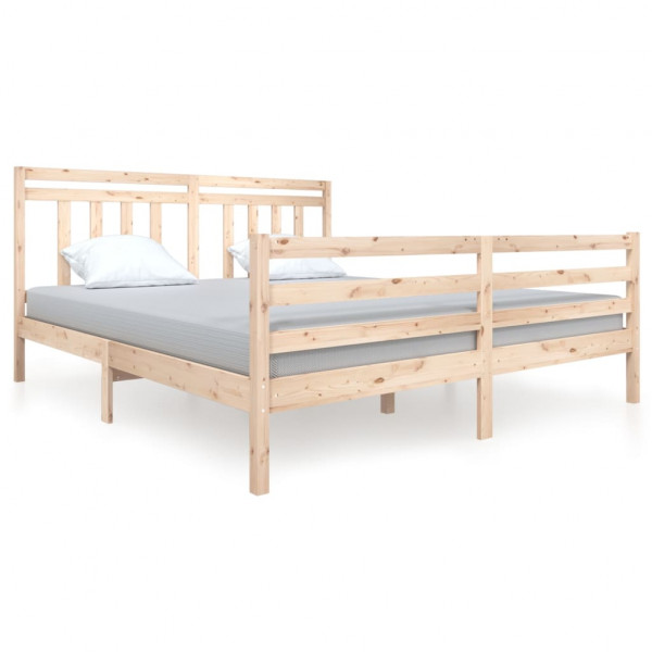 Estructura de cama de madera maciza 6FT super king 180x200 cm M 2
