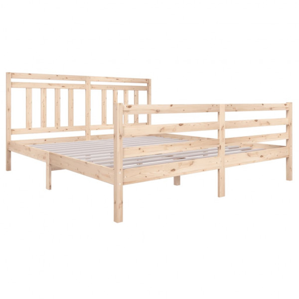 Estrutura de cama 180x200 cm super king madeira maciça M 3