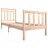 Estructura de cama individual madera maciza 75x190 cm 3