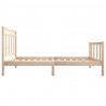 Estrutura de cama pequena solteiro 75x190 cm madeira maciça 5
