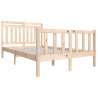 Estructura de cama doble de madera maciza 4FT6 135x190 cm 3