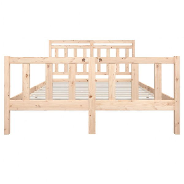 Estructura de cama de madera maciza 150x200 cm M 4