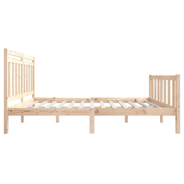 Estructura de cama de madera maciza 150x200 cm M 5