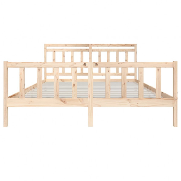 Estructura de cama de madera maciza 180x200 cm M 4
