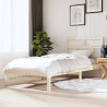 Estructura de cama madera maciza 90x190 cm 1