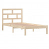 Estructura de cama madera maciza 90x190 cm 3