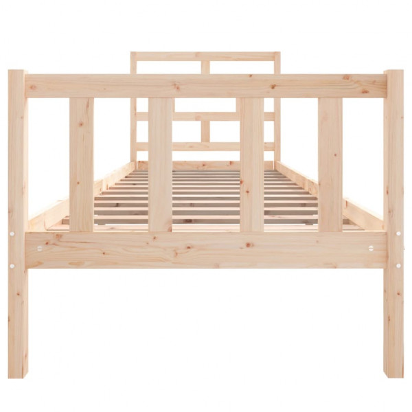 Estructura de cama madera maciza de pino 75x190 cm M 4
