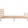 Estructura de cama madera maciza de pino 75x190 cm 5