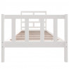 Estructura de cama madera maciza de pino blanco 90x190 cm 4