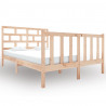 Estructura de cama madera de pino pequeña doble 120x190 cm 2