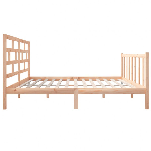 Estructura de cama madera de pino pequeña doble 120x190 cm M 5
