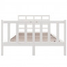 Estructura de cama de madera maciza de pino blanco 120x190 cm 4