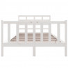 Estructura de cama de madera maciza de pino blanco 120x190 cm 5