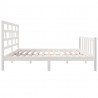 Estructura de cama de madera maciza de pino blanco 135x190 cm 5