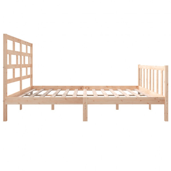 Estructura de cama madera maciza de pino 120x200 cm M 5
