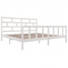 Estructura de cama madera maciza de pino blanco 180x200 cm 3