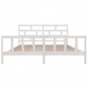 Estructura de cama madera maciza de pino blanco 180x200 cm 4