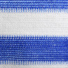 Tela de varanda 75x500 cm PEAD azul e branco 3