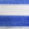 Tela de varanda 120x400 cm PEAD azul e branco 3