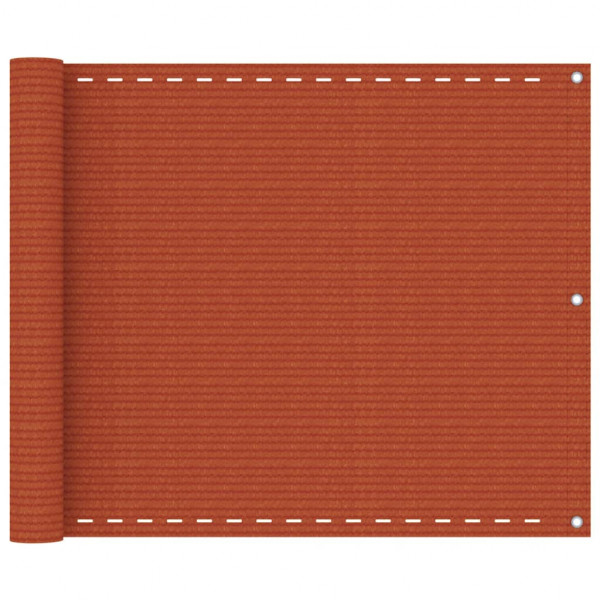 Toldo para balcón HDPE naranja 75x400 cm D