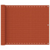 Toldo para balcón HDPE naranja 75x400 cm 1