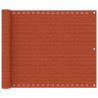 Toldo para balcão HDPE laranja 75x500 cm 1