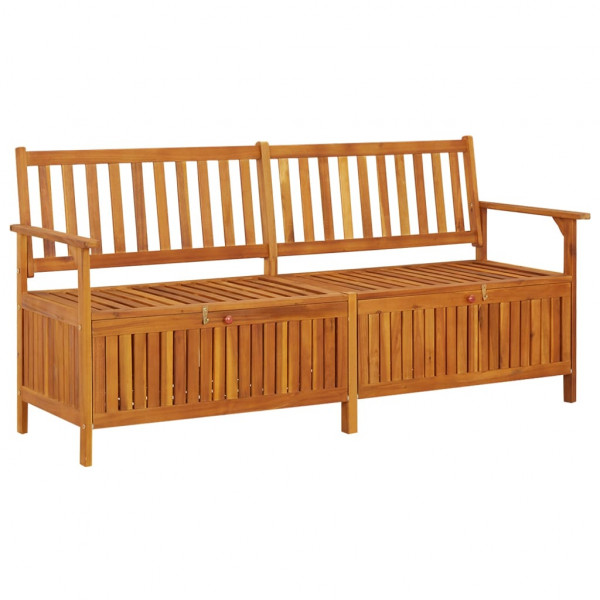 Banco de almacenaje madera maciza de acacia 170 cm D