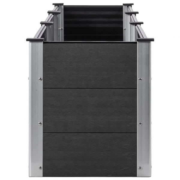 Arriate de WPC gris 300x50x54 cm M 4