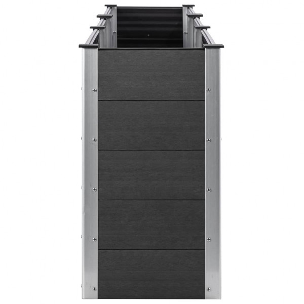 Arriate elevado de WPC gris 300x100x91 cm M 4