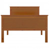 Estructura de cama madera maciza pino marrón miel 100x200 cm 5