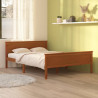 Estructura de cama madera maciza pino marrón miel 120x200 cm 1