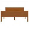 Estructura de cama madera maciza pino marrón miel 120x200 cm 5