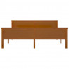 Estructura de cama madera maciza pino marrón miel 180x200 cm 5