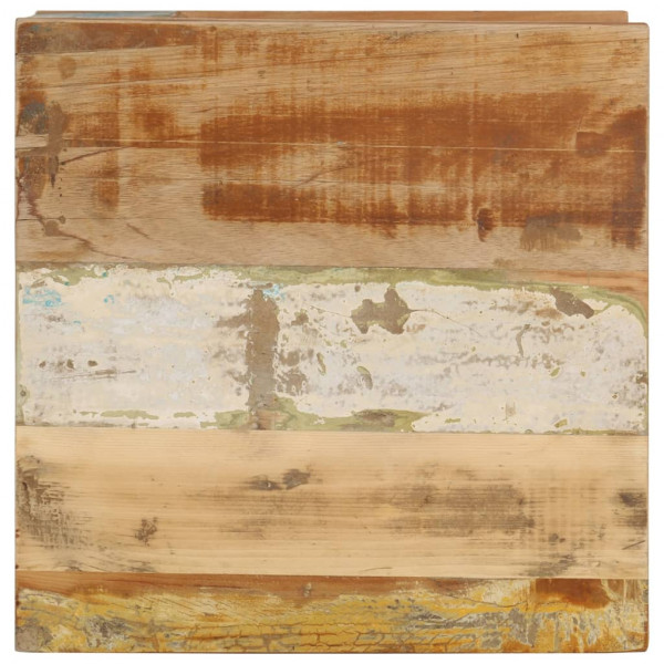Mesa de centro de madera maciza reciclada 45x45x40 cm M 3
