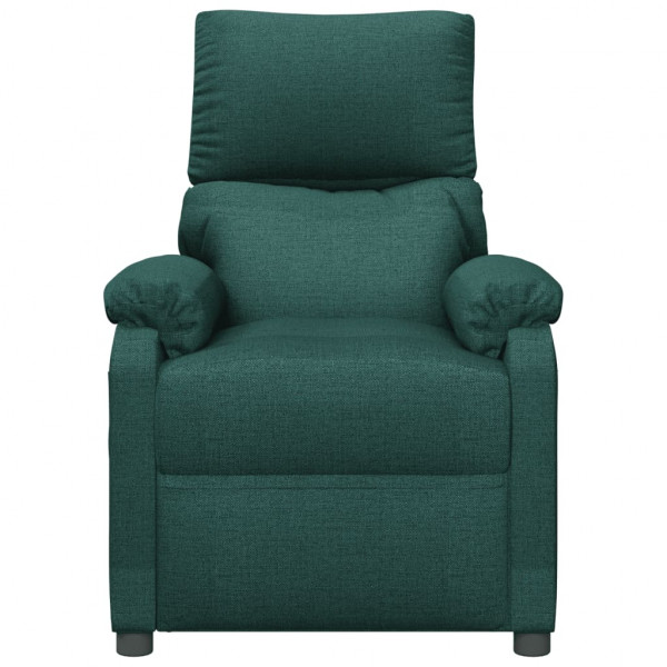 Sillón de masaje de tela verde oscuro M 3