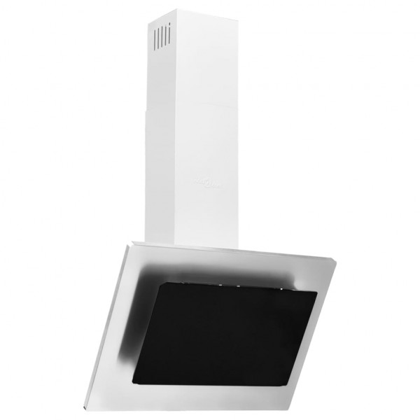 Campana extractora acero inox y vidrio templado plateado 60 cm M 2