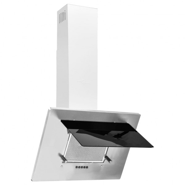 Campana extractora acero inox y vidrio templado plateado 60 cm M 4