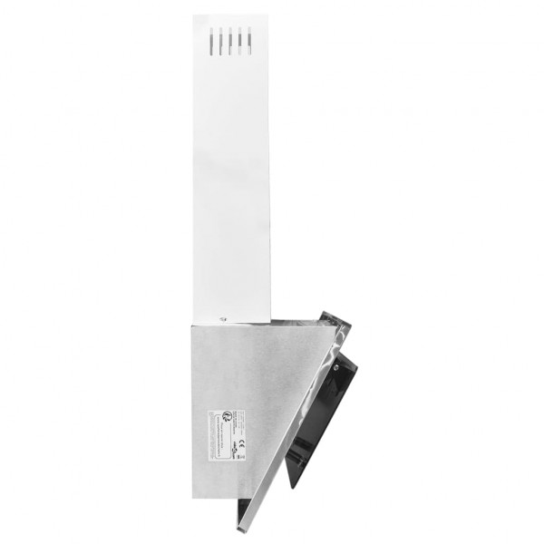 Campana extractora acero inox y vidrio templado plateado 60 cm M 5