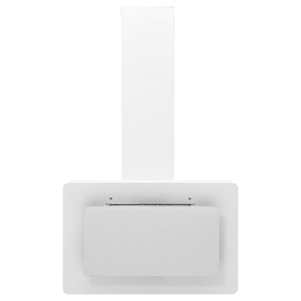 Exaustor de parede 60cm aço inoxidável e vidro temperado branco M 2