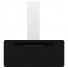 Campana extractora acero inoxidable vidrio templado negro 90 cm 3